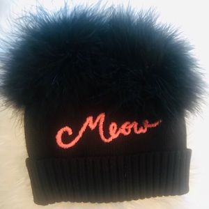 Kate Spade Meow Beanie Cozy Winter Hat
